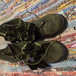 Dark Green Boots